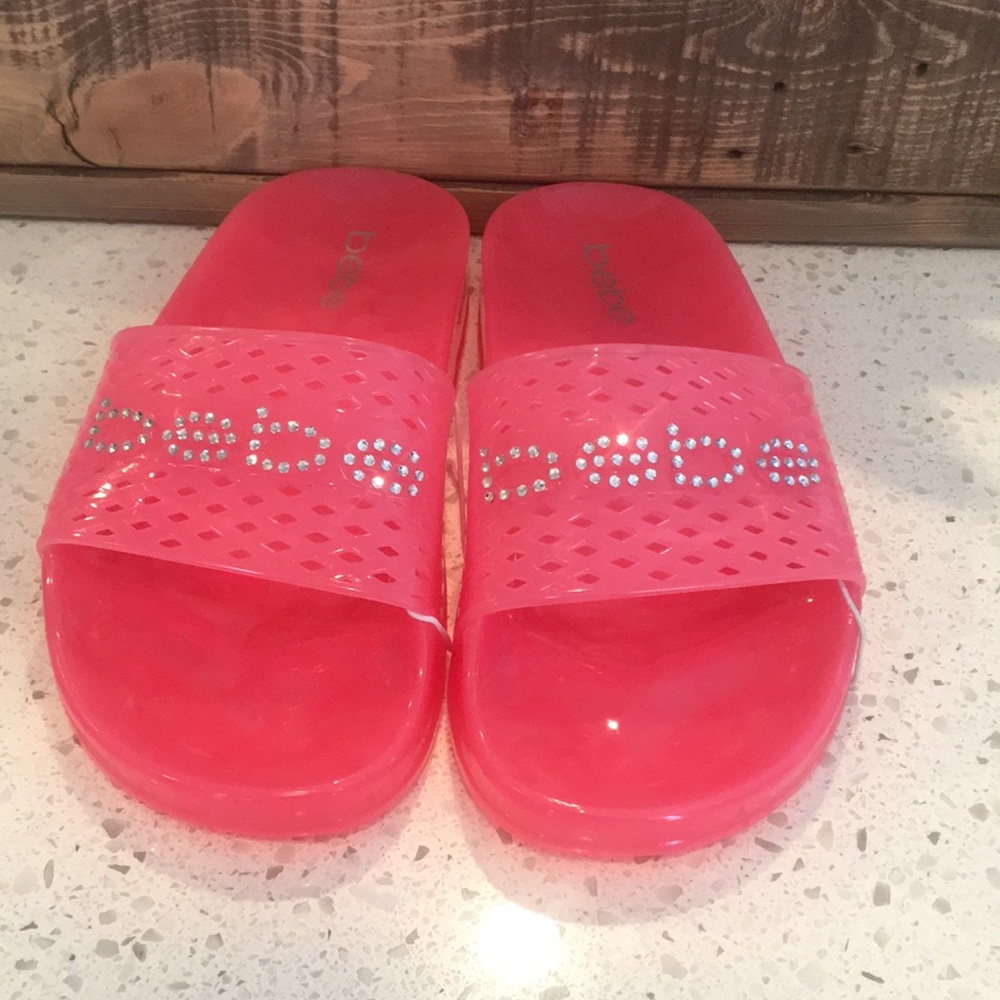 Pink Bebe jelly sandals